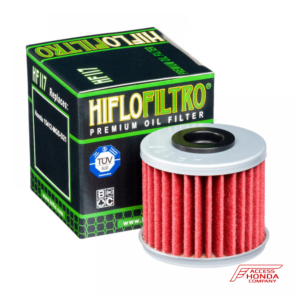 Mасляный фильтр Hiflo Filtro HF117 для мотоцикла Honda (Трансмиссия DCT) Mасляный фильтр Hiflo Filtro HF117 для мотоцикла Honda (Трансмиссия DCT)