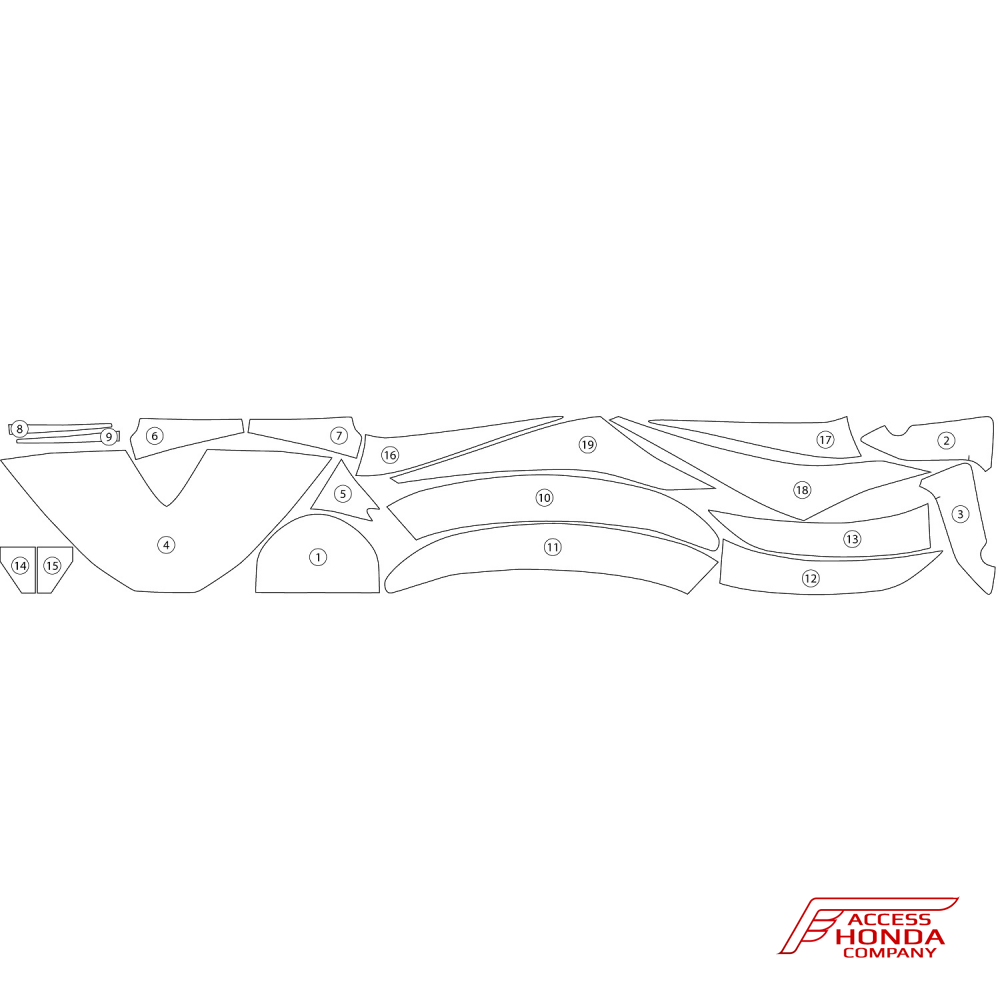 Защитная пленка R&G Racing на мотоцикл Honda CBR1000RR 2012-2016 Защитная пленка R&G Racing на мотоцикл Honda CBR1000RR 2012-2016