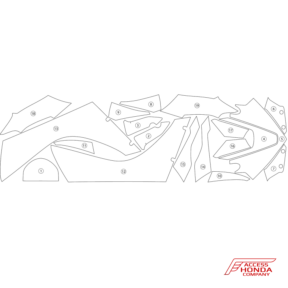 Защитная пленка R&G Racing на мотоцикл Honda CBR1000RR 2017 Защитная пленка R&G Racing на мотоцикл Honda CBR1000RR 2017