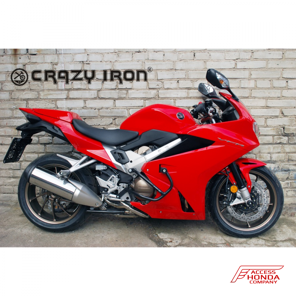 Защитные дуги + слайдеры Crazy Iron для мотоцикла Honda VFR800F 2014- Защитные дуги + слайдеры Crazy Iron для мотоцикла Honda VFR800F 2014-