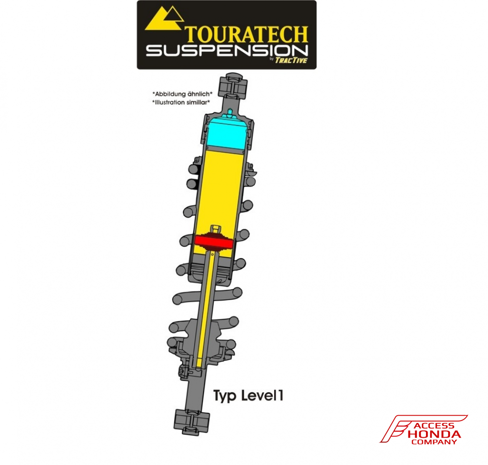 Задняя прогрессивная подвеска Touratech level 1 (Стандартная высота) для мотоцикла Honda XL1000V Varadero Задняя прогрессивная подвеска Touratech level 1 (Стандартная высота) для мотоцикла Honda XL1000V Varadero