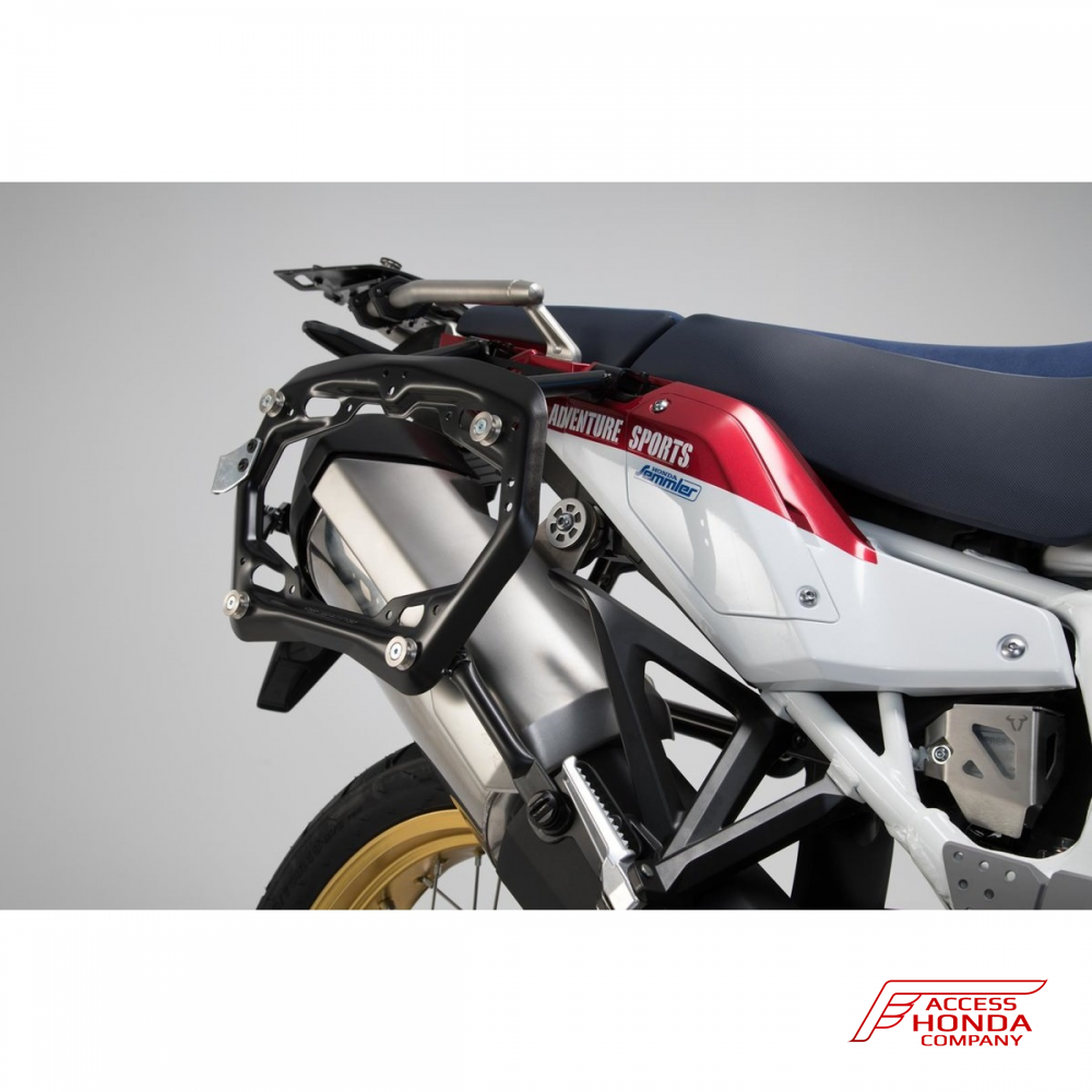 Комплект боковых алюминиевых чёрных кофров 45 и 37 л. TRAX ADV и креплений SW-MOTECH для Honda CRF1000L Afriсa twin 2018-2019 Комплект боковых алюминиевых чёрных кофров 45 и 37 л. TRAX ADV и креплений SW-MOTECH для Honda CRF1000L Afriсa twin 2018-2019