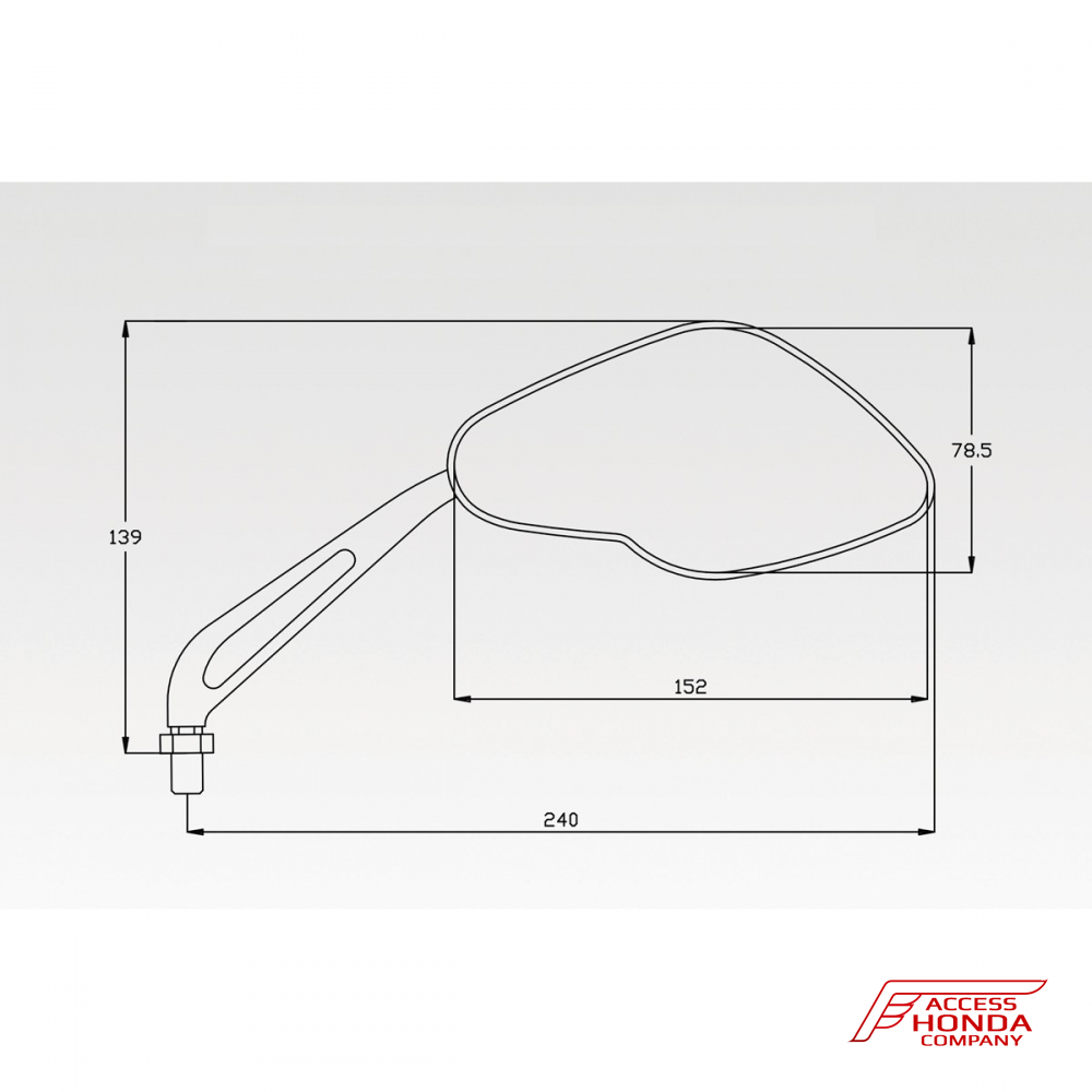 Комплект зеркал DPM Race для Honda Forza 750 2021- Комплект зеркал DPM Race для Honda Forza 750 2021-