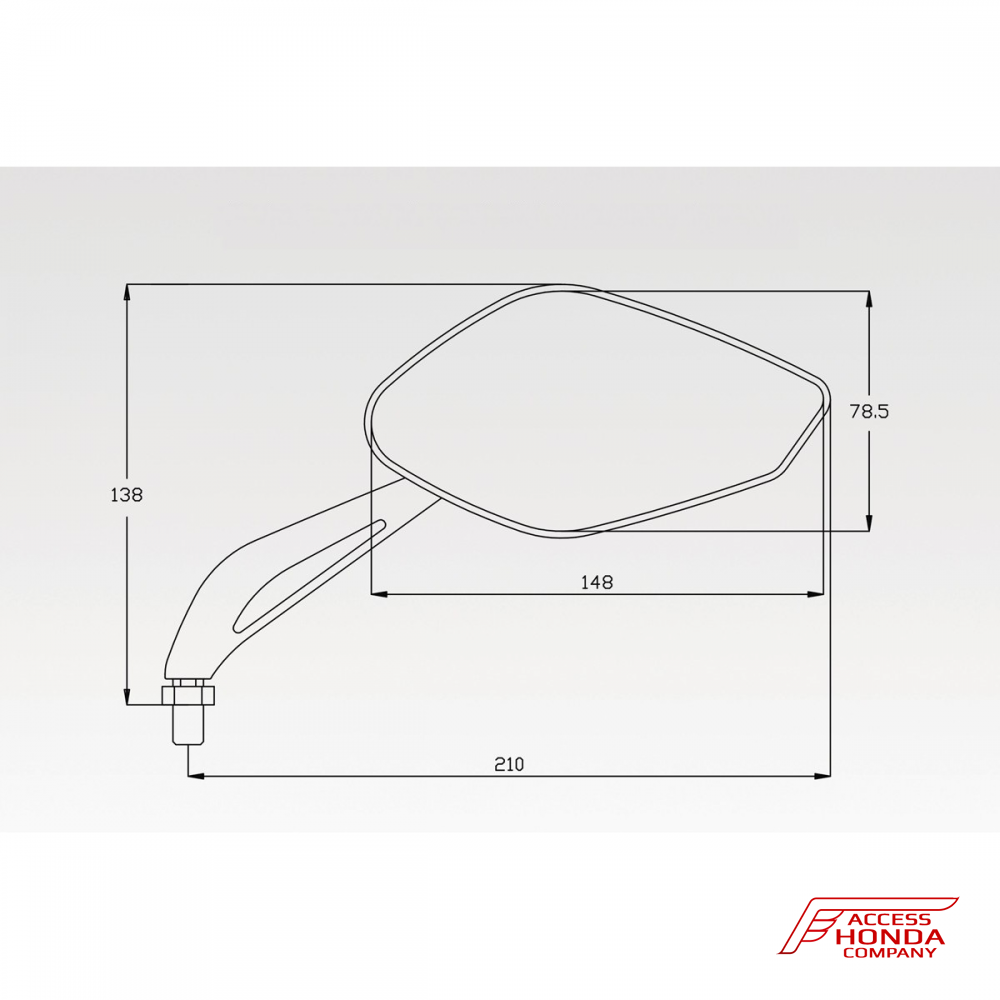 Комплект зеркал DPM Race для Honda CRF1000 Africa Twin / CRF1100L Africa Twin Комплект зеркал DPM Race для Honda CRF1000 Africa Twin / CRF1100L Africa Twin
