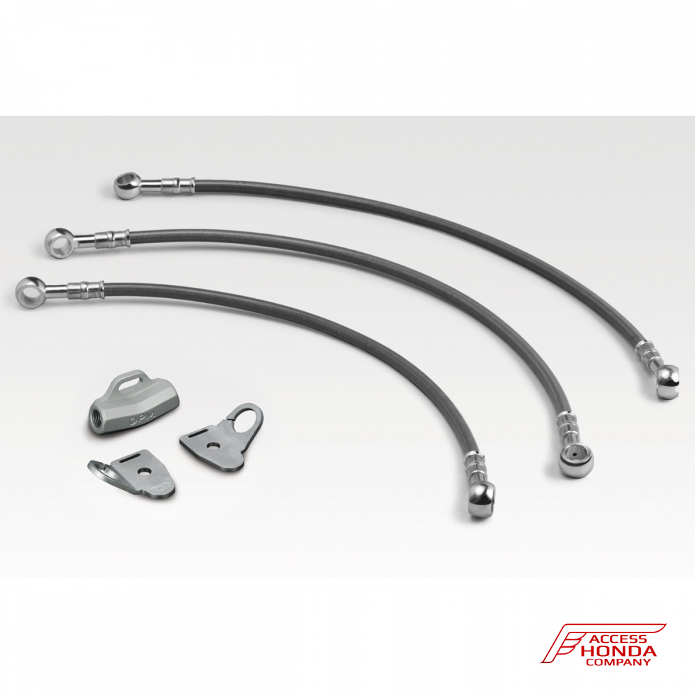 Комплект армированных шлангов переднего тормоза DPM Race для Honda CB600 Hornet 2007-2014 Комплект армированных шлангов переднего тормоза DPM Race для Honda CB600 Hornet 2007-2014