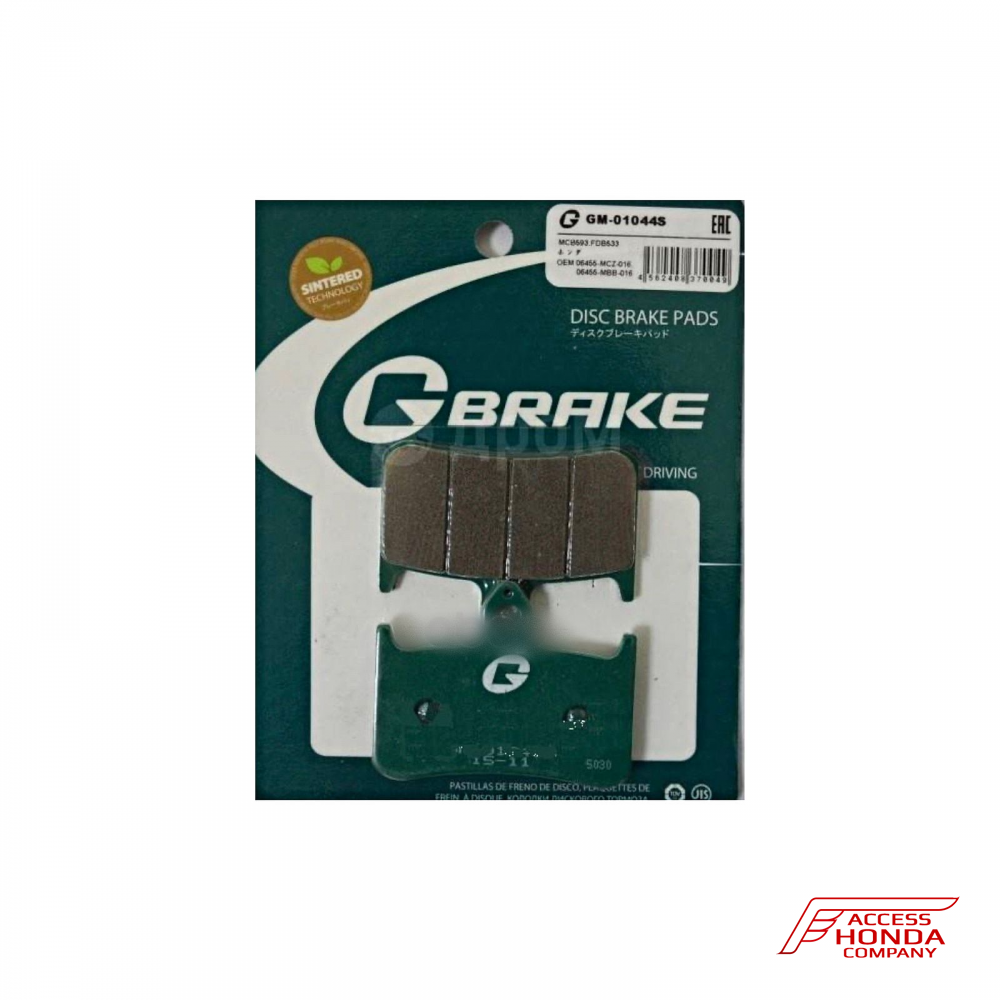 Колодки задние G-brake для мотоцикла (GM01044S) Колодки задние G-brake для мотоцикла (GM01044S)
