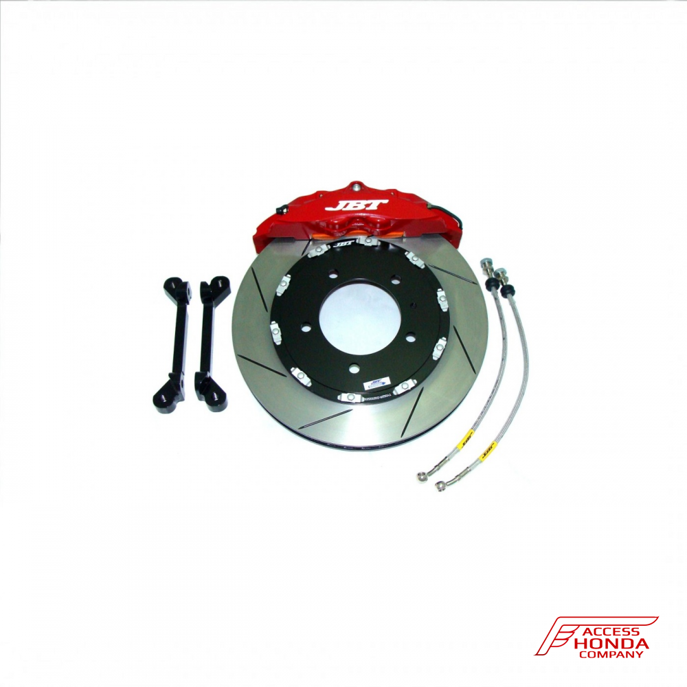 Тормозная система на переднюю ось JBT для Honda Pilot III 4 поршня Тормозная система на переднюю ось JBT для Honda Pilot III 4 поршня