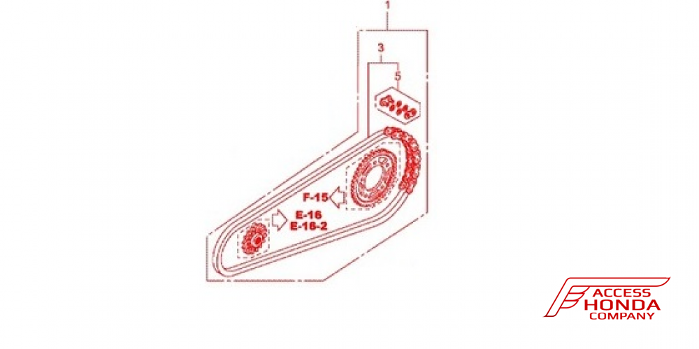 Оригинальный комплект из цепи и звёзд Honda NC700 DCT (06406-MGS-D71) Оригинальный комплект из цепи и звёзд Honda NC700 DCT (06406-MGS-D71)