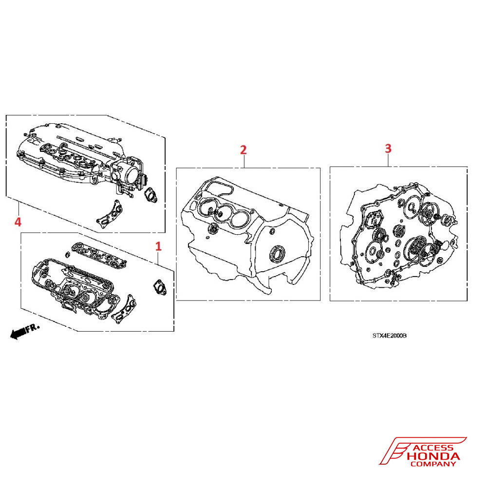 Комплект прокладов для Acura MDX 2 Комплект прокладов для Acura MDX 2