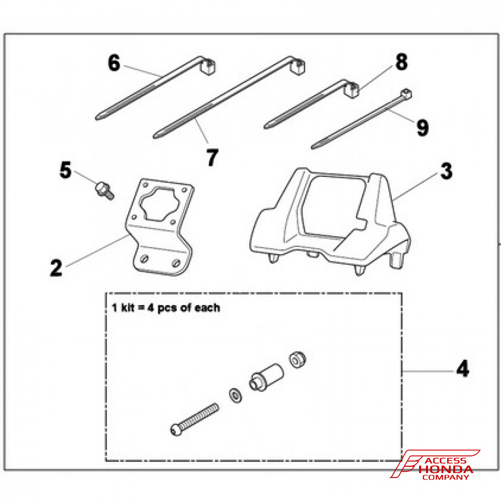 Оригинальное крепление для навигатора мотоцикла Honda NC700-750D Integra 08B70MGSD70 (08B70-MGS-D70) Оригинальное крепление для навигатора мотоцикла Honda NC700-750D Integra 08B70MGSD70 (08B70-MGS-D70)