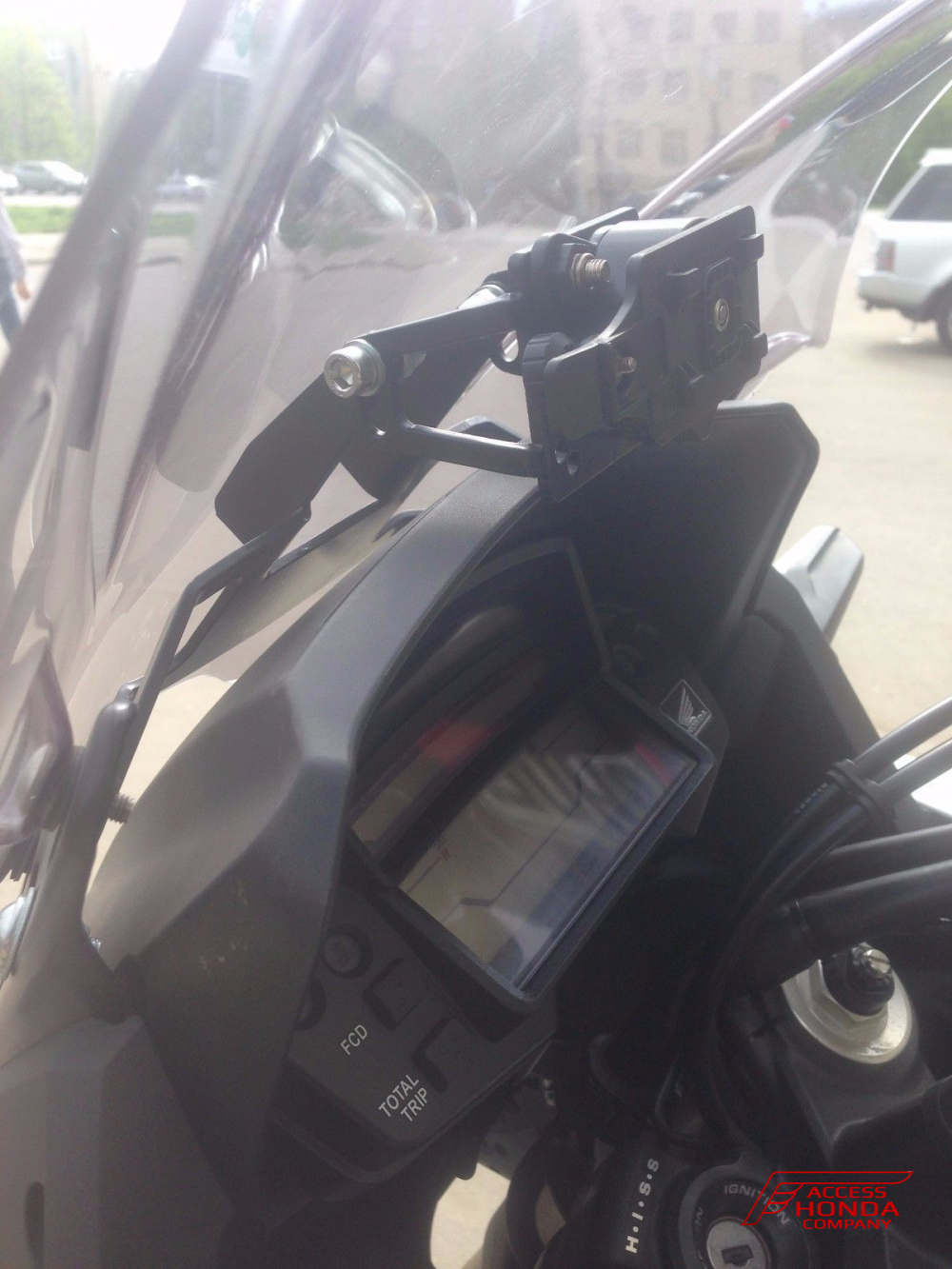 Крепление GPS навигатора и телефона для мотоцикла Honda VFR1200X Крепление GPS навигатора и телефона для мотоцикла Honda VFR1200X