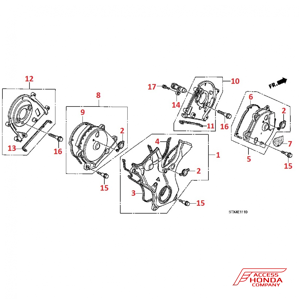Крышка ремня ГРМ и комплектующие для Acura MDX 2 Крышка ремня ГРМ и комплектующие для Acura MDX 2