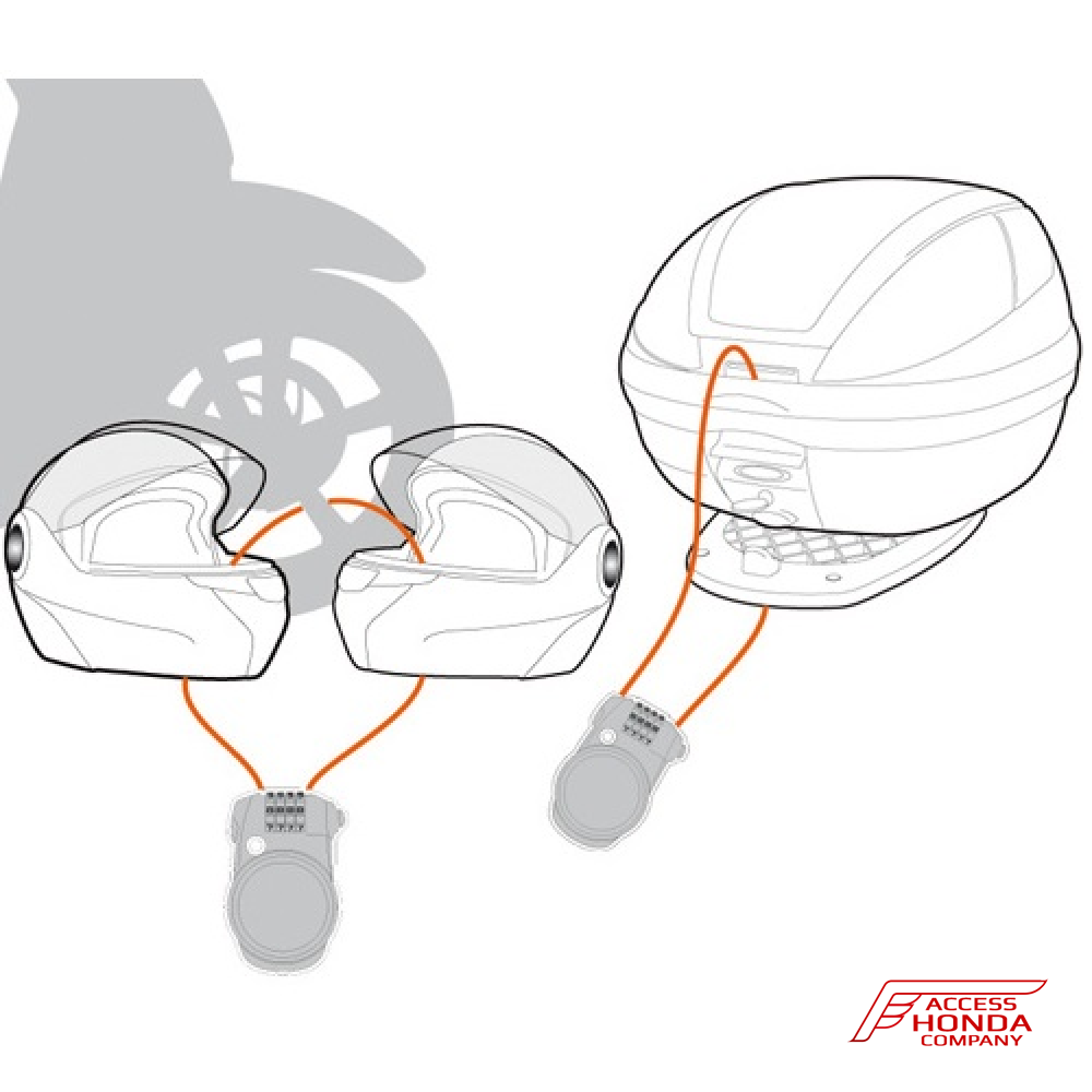 Тросовый, кодовый замок Givi / Kappa Тросовый, кодовый замок Givi / Kappa