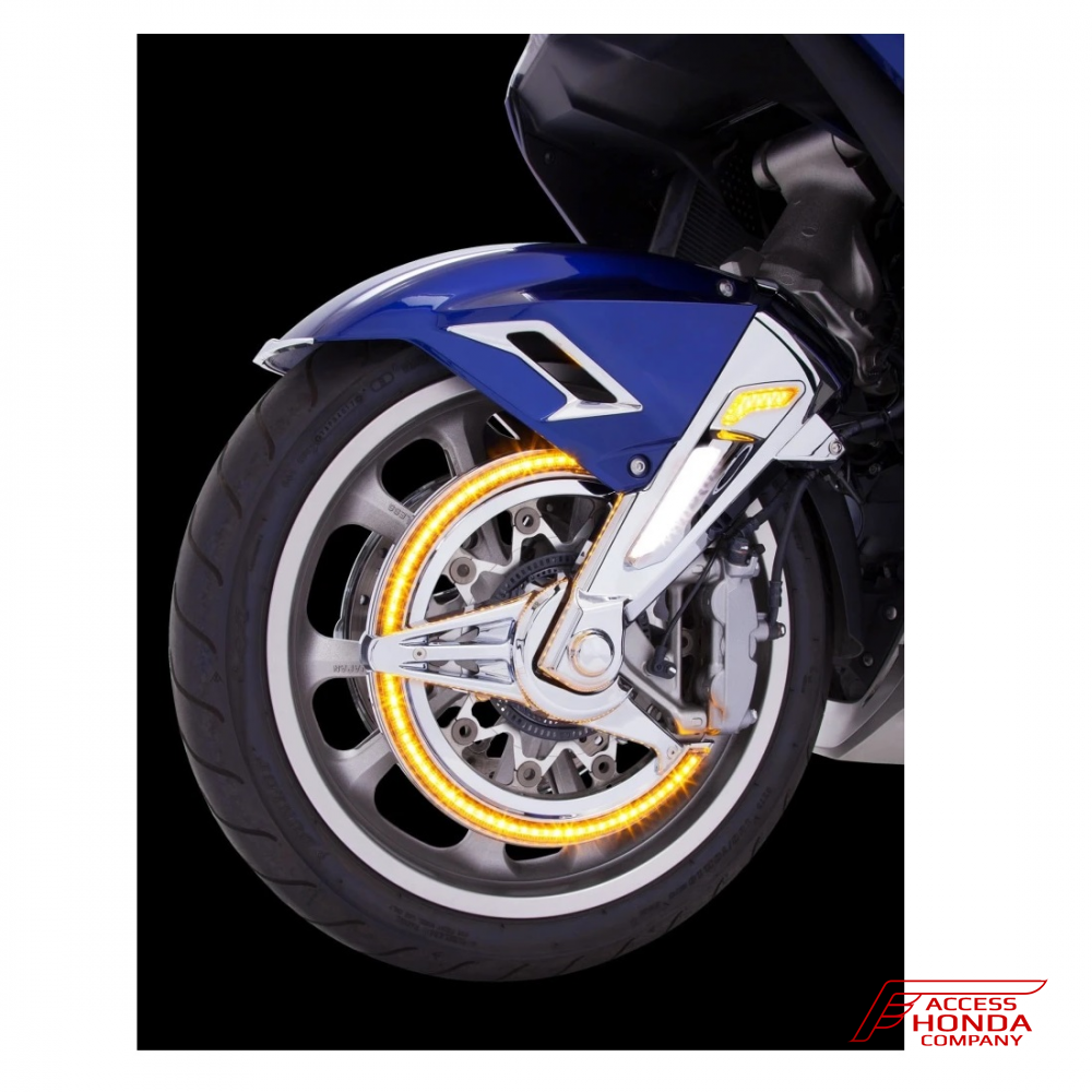 Накладки на тормозные диски с подсветкой (хром) для Honda GL1800 Gold Wing 2018- Накладки на тормозные диски с подсветкой (хром) для Honda GL1800 Gold Wing 2018-