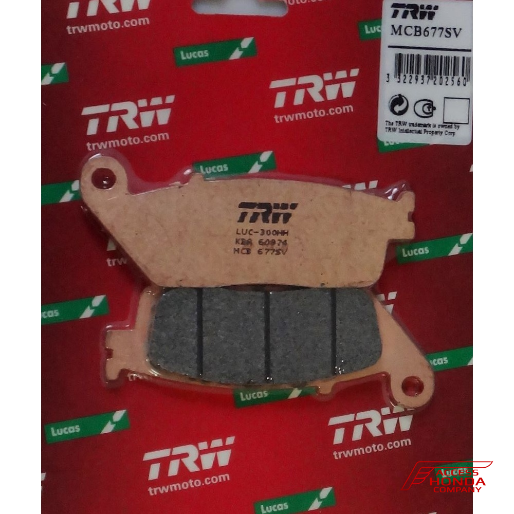 Колодки тормозные передние TRW MCB677SV Колодки тормозные передние TRW MCB677SV