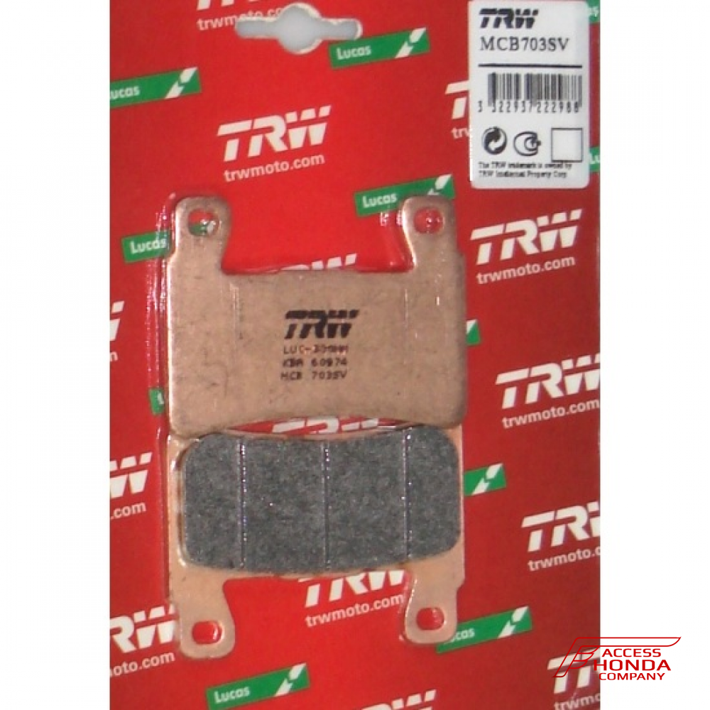 Колодки тормозные передние TRW MCB703SV Колодки тормозные передние TRW MCB703SV