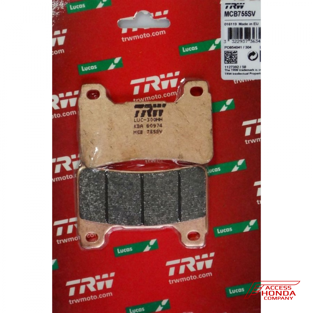 Колодки тормозные передние TRW MCB755SV Колодки тормозные передние TRW MCB755SV