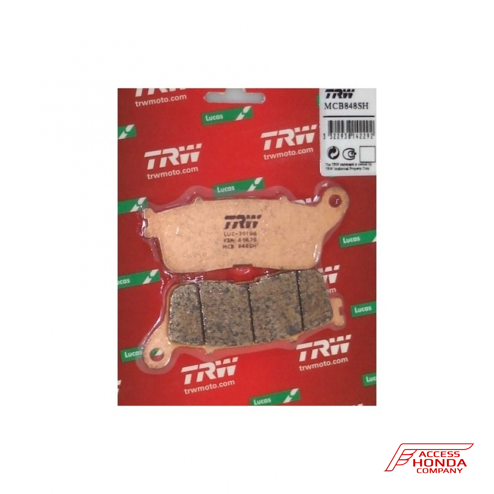 Колодки тормозные задние TRW MCB848SH Колодки тормозные задние TRW MCB848SH