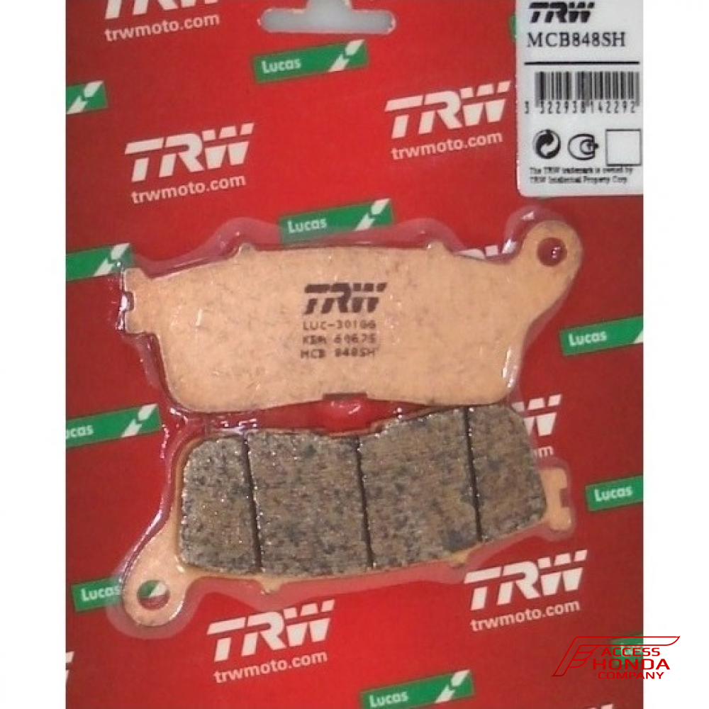 Колодки тормозные задние TRW MCB848SH Колодки тормозные задние TRW MCB848SH