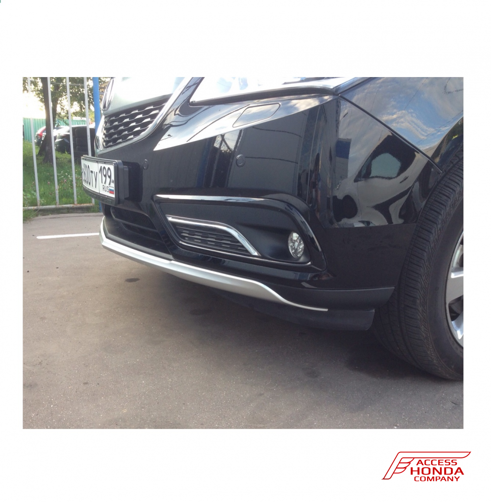 Защита бампера декоративная передняя Acura MDX 3 2013-2015 Защита бампера декоративная передняя Acura MDX 3 2013-2015