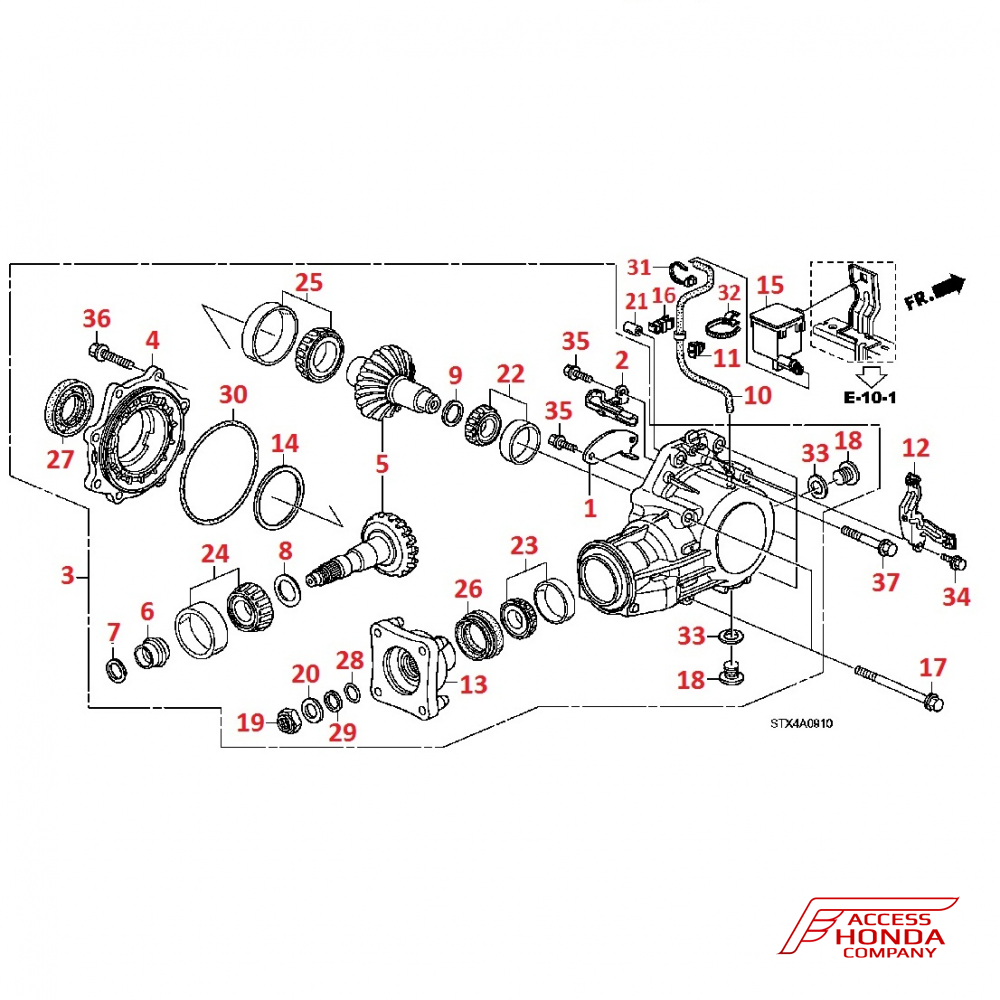 Межосевой дифференциал для Acura MDX 2 Межосевой дифференциал для Acura MDX 2