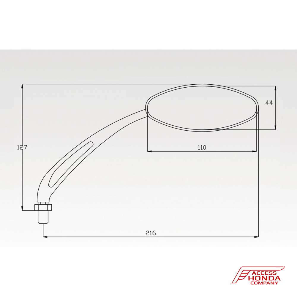 Комплект зеркал DPM Race для мотоциклов Honda Комплект зеркал DPM Race для мотоциклов Honda