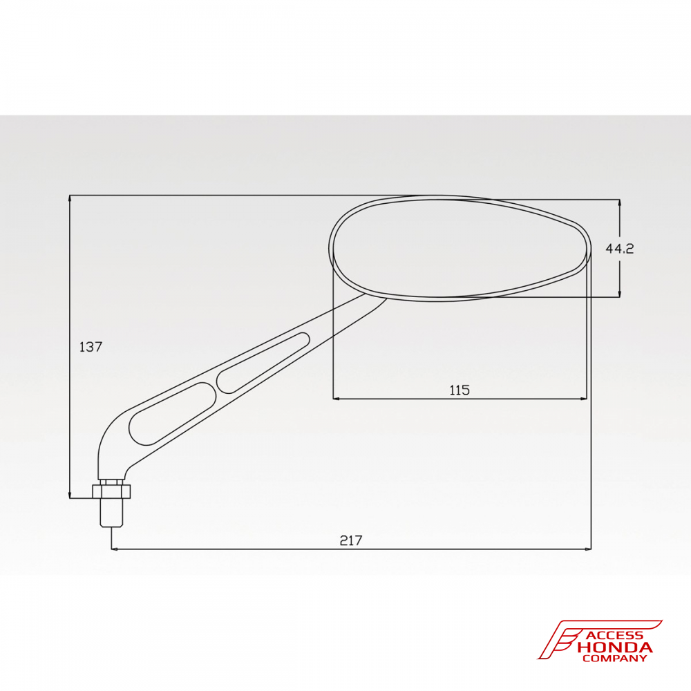 Комплект зеркал DPM Race для мотоциклов Honda Комплект зеркал DPM Race для мотоциклов Honda