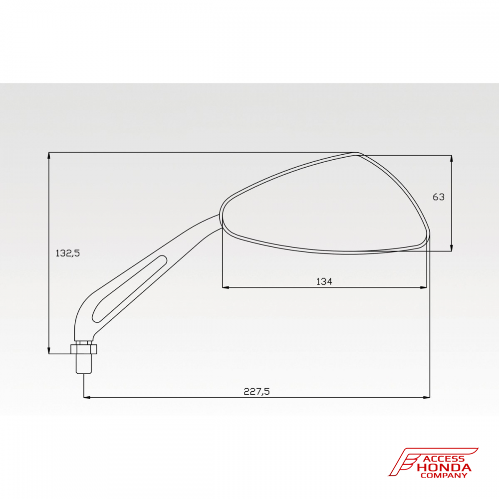 Комплект зеркал DPM Race для мотоциклов Honda Комплект зеркал DPM Race для мотоциклов Honda