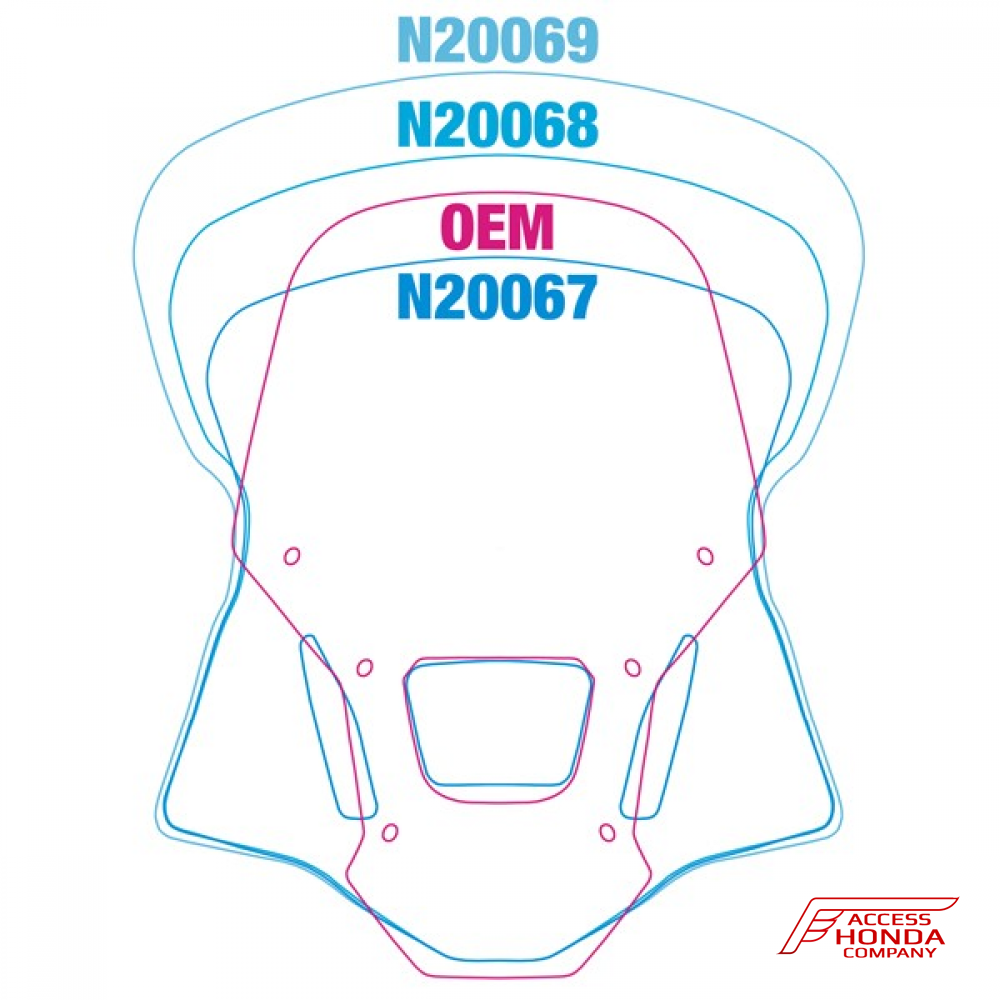 Ветровое стекло National Cycle для Honda CRF1100L Adventure Sports 2020- , прозрачное (N20069) Ветровое стекло National Cycle для Honda CRF1100L Adventure Sports 2020- , прозрачное (N20069)