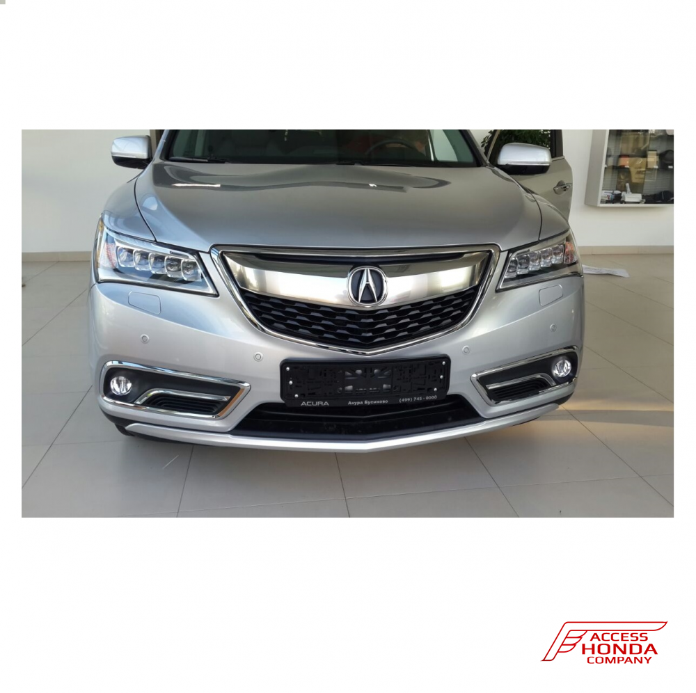 Защита бампера декоративная передняя Acura MDX 3 2013-2015 Защита бампера декоративная передняя Acura MDX 3 2013-2015