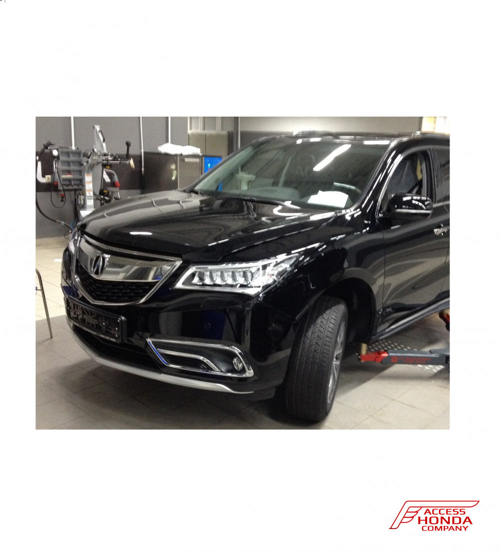 Защита бампера декоративная передняя Acura MDX 3 2013-2015 Защита бампера декоративная передняя Acura MDX 3 2013-2015