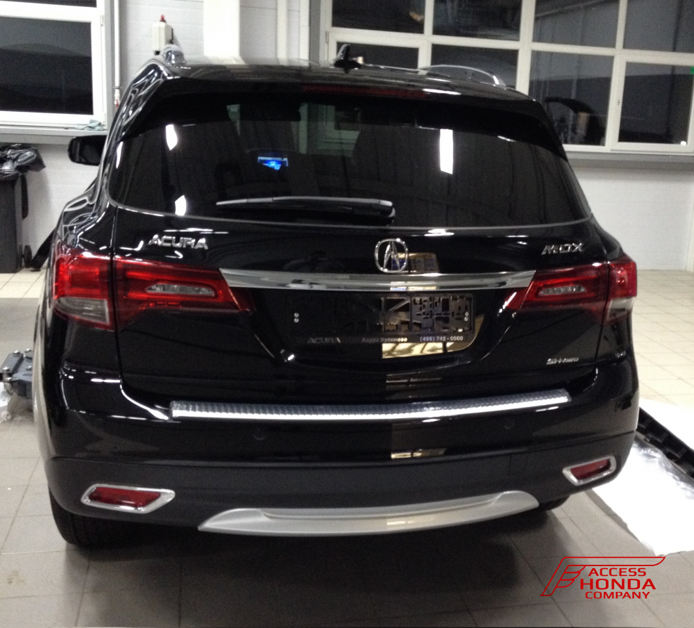 Защита бампера декоративная задняя Acura MDX 3 2013-2015 Защита бампера декоративная задняя Acura MDX 3 2013-2015