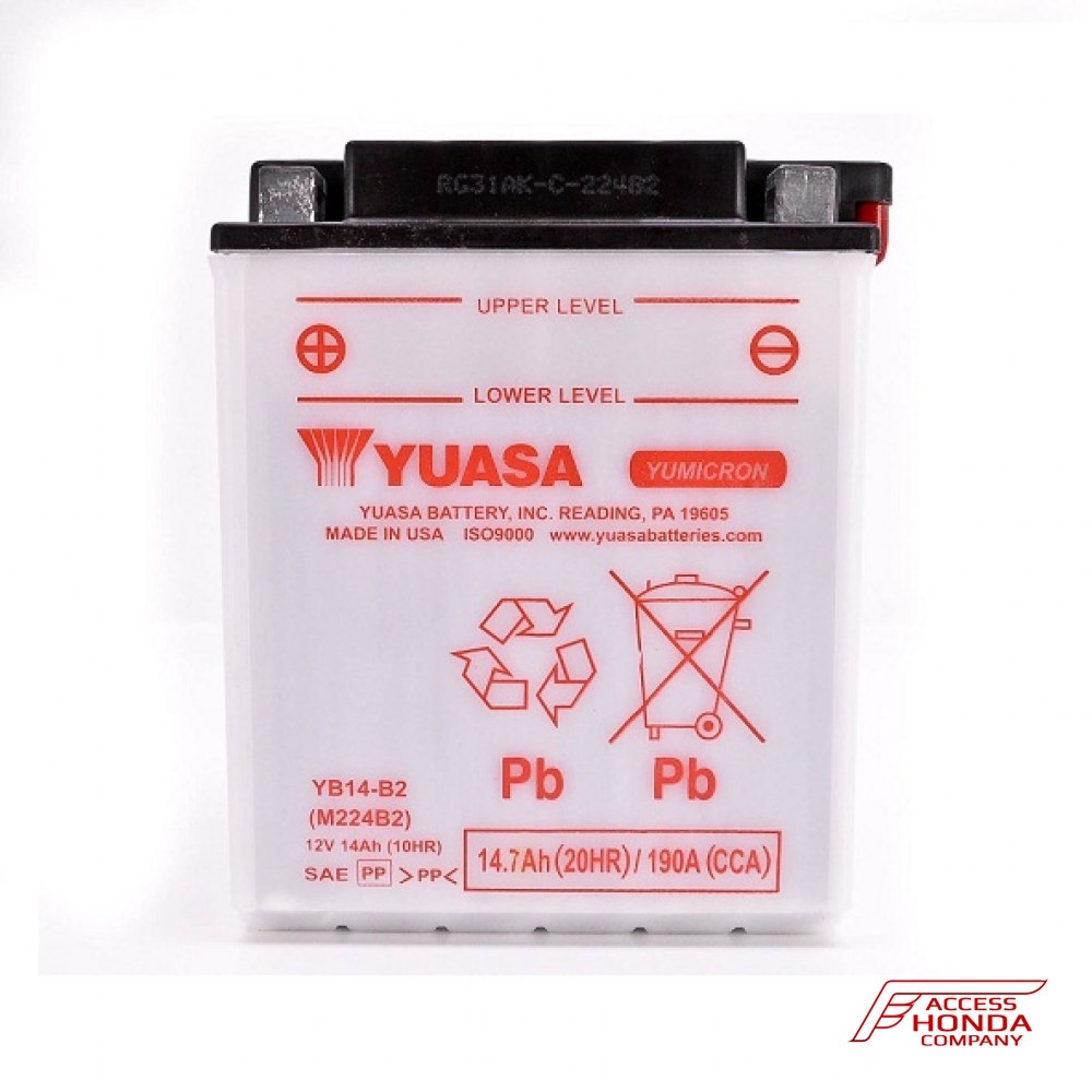 Оригинальная аккумуляторная батарея Yuasa YB14-B2 31500ML5506 (31500-ML5-506) Оригинальная аккумуляторная батарея Yuasa YB14-B2 31500ML5506 (31500-ML5-506)