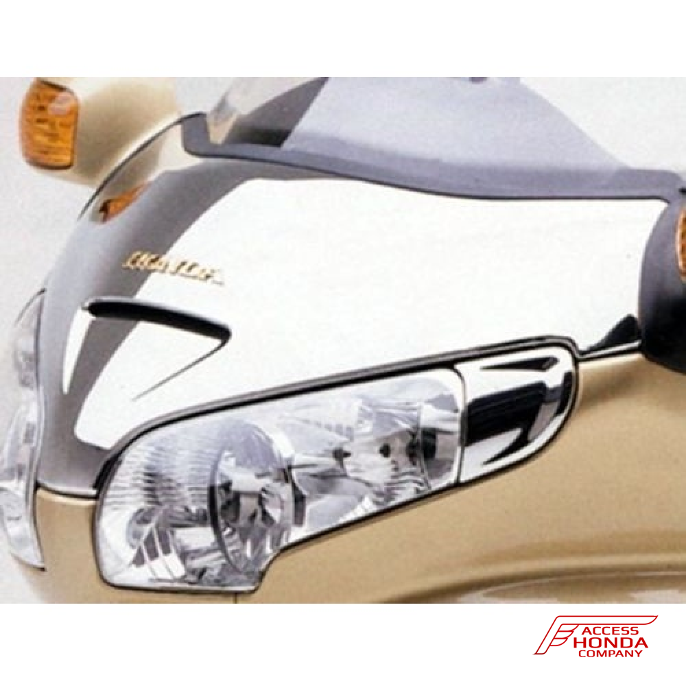 Оригинальная хромированная накладка на передний обтекатель (морду) мотоцикла Honda GL1800 Gold Wing '01-'11 08F86MCA800J (08F86-MCA-800J) Оригинальная хромированная накладка на передний обтекатель (морду) мотоцикла Honda GL1800 Gold Wing '01-'11 08F86MCA800J (08F86-MCA-800J)