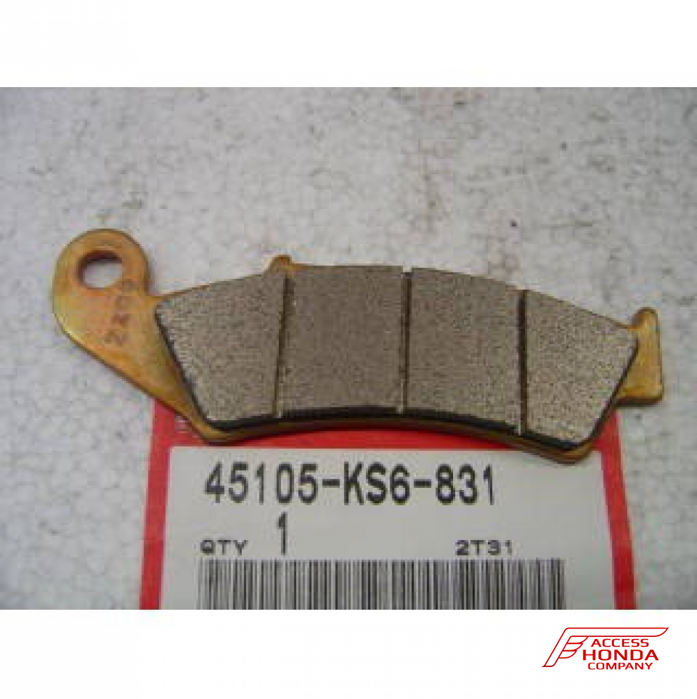 Оригинальная колодка тормозная передняя для мотоцикла HONDA 45105KS6831 (45105-KS6-831) Оригинальная колодка тормозная передняя для мотоцикла HONDA 45105KS6831 (45105-KS6-831)