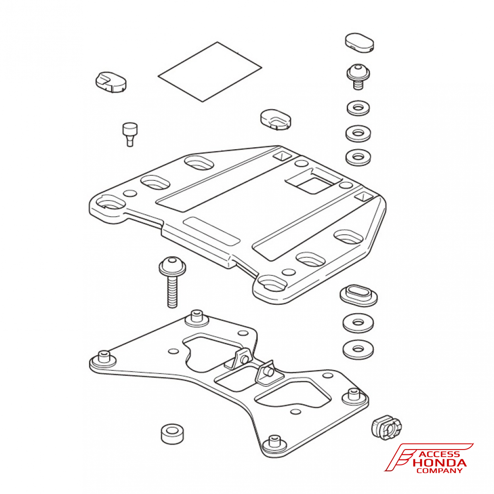 Площадка для крепления центрального кофра Honda CTX1300 (08L73-MJN-D00) Площадка для крепления центрального кофра Honda CTX1300 (08L73-MJN-D00)