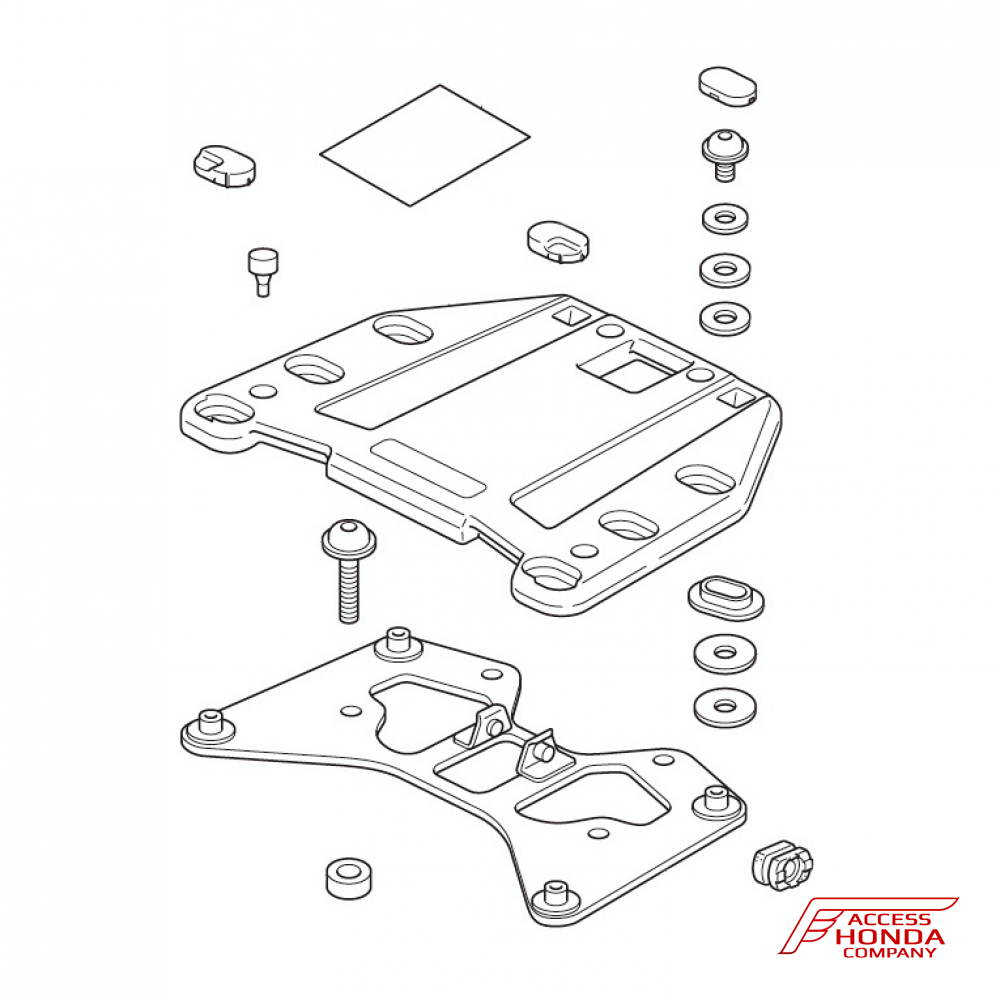 Площадка для крепления центрального кофра Honda VFR1200X (08Z70-MGH-J20) Площадка для крепления центрального кофра Honda VFR1200X (08Z70-MGH-J20)