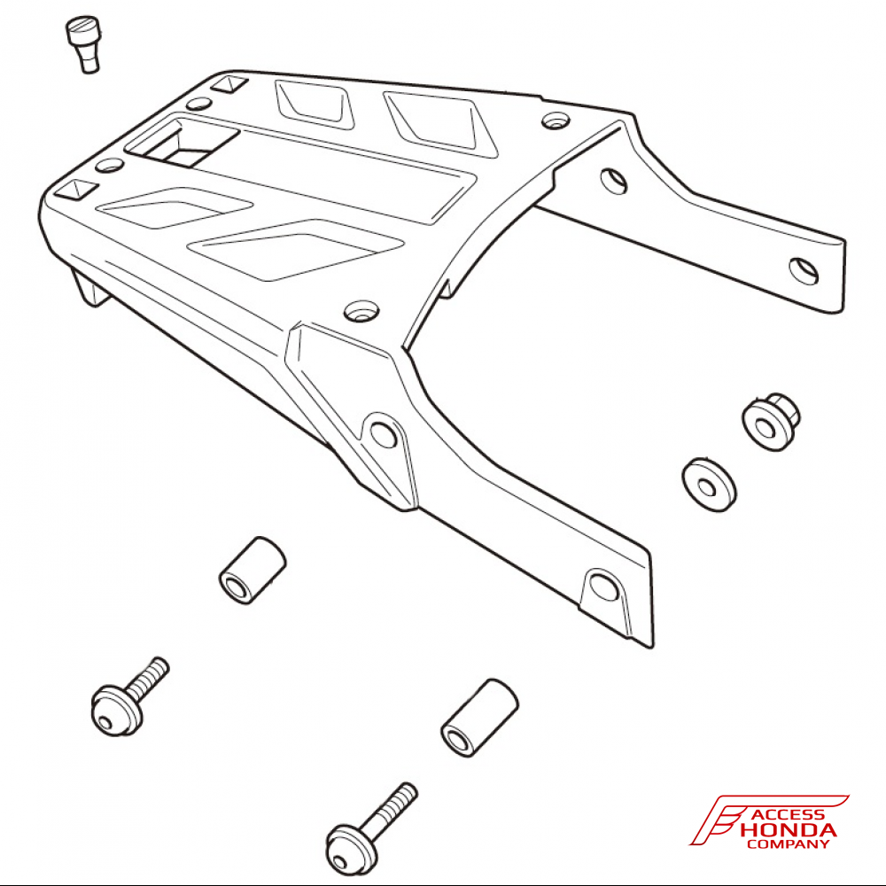 Составная часть багажника для мотоцикла Honda NC700 и NC750 2012-2015 (08L72MJJD70) Составная часть багажника для мотоцикла Honda NC700 и NC750 2012-2015 (08L72MJJD70)