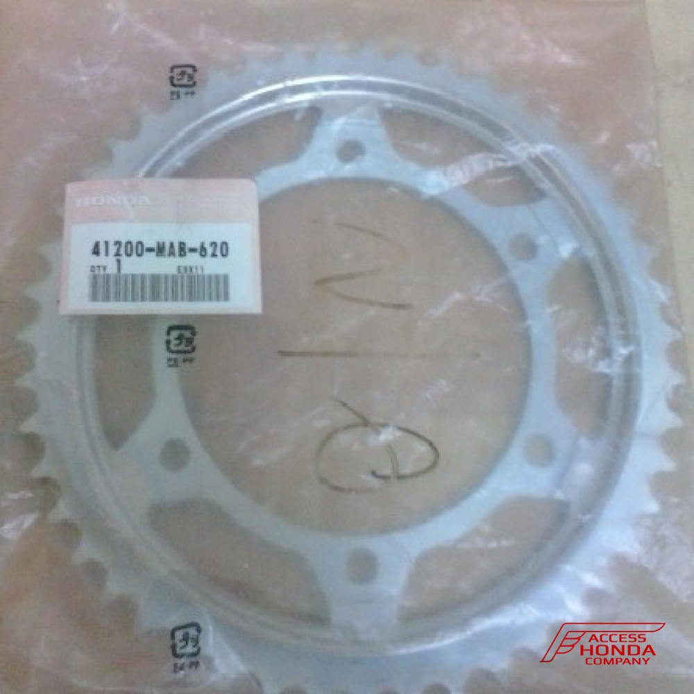 Оригинальная ведомая звезда HONDA 41200MAB620 (41200-MAB-620) Оригинальная ведомая звезда HONDA 41200MAB620 (41200-MAB-620)