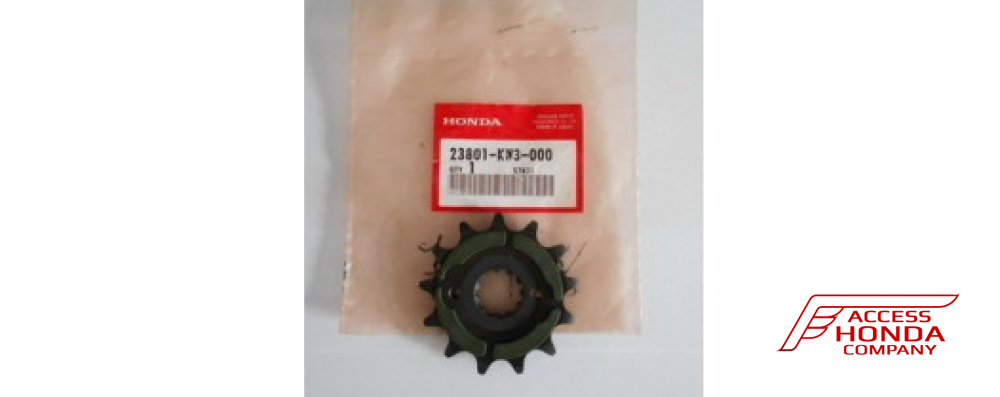 Оригинальная ведущая звезда для мотоцикла Honda 23801KW3000 (23801-KW3-000) Оригинальная ведущая звезда для мотоцикла Honda 23801KW3000 (23801-KW3-000)