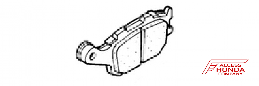 Оригинальная задняя тормозная колодка для мотоцикла HONDA 43106MV9008 (43106-MV9-008) Оригинальная задняя тормозная колодка для мотоцикла HONDA 43106MV9008 (43106-MV9-008)