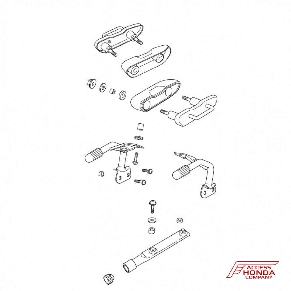 Крепление боковых кофров Honda NC700-750 2012-2020 (08L71MJJD30) Крепление боковых кофров Honda NC700-750 2012-2020 (08L71MJJD30)