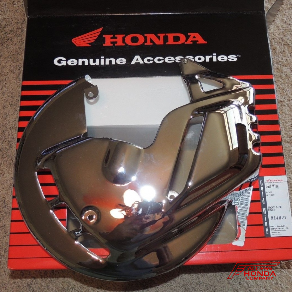 Оригинальные хромированные накладки на передние тормозные диски для мотоцикла Honda GL1800 Gold Wing '01-'16/F6B Bagger '13-'16 08P54MCA800 (08P54-MCA-800) (для версий без системы Airbag) Оригинальные хромированные накладки на передние тормозные диски для мотоцикла Honda GL1800 Gold Wing '01-'16/F6B Bagger '13-'16 08P54MCA800 (08P54-MCA-800) (для версий без системы Airbag)