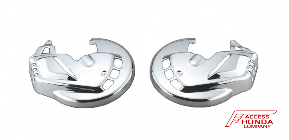 Оригинальные хромированные накладки на передние тормозные диски для мотоцикла Honda GL1800 Gold Wing '01-'16/F6B Bagger '13-'16 08P54MCA800 (08P54-MCA-800) (для версий без системы Airbag) Оригинальные хромированные накладки на передние тормозные диски для мотоцикла Honda GL1800 Gold Wing '01-'16/F6B Bagger '13-'16 08P54MCA800 (08P54-MCA-800) (для версий без системы Airbag)