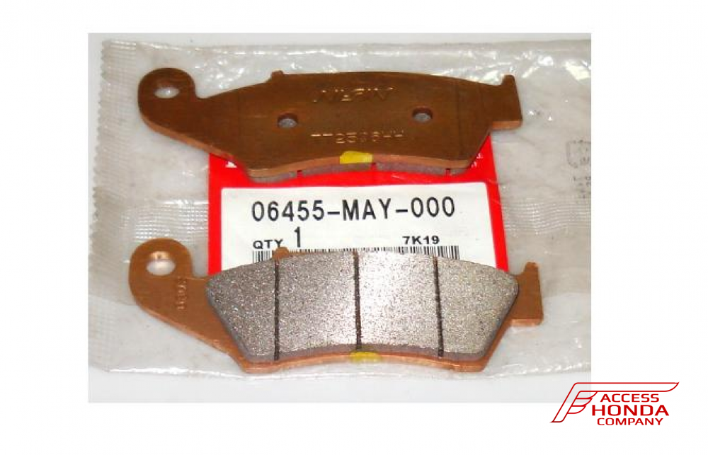 Оригинальные колодки тормозные передние для мотоцикла HONDA 06455MAY000 (06455-MAY-000) Оригинальные колодки тормозные передние для мотоцикла HONDA 06455MAY000 (06455-MAY-000)