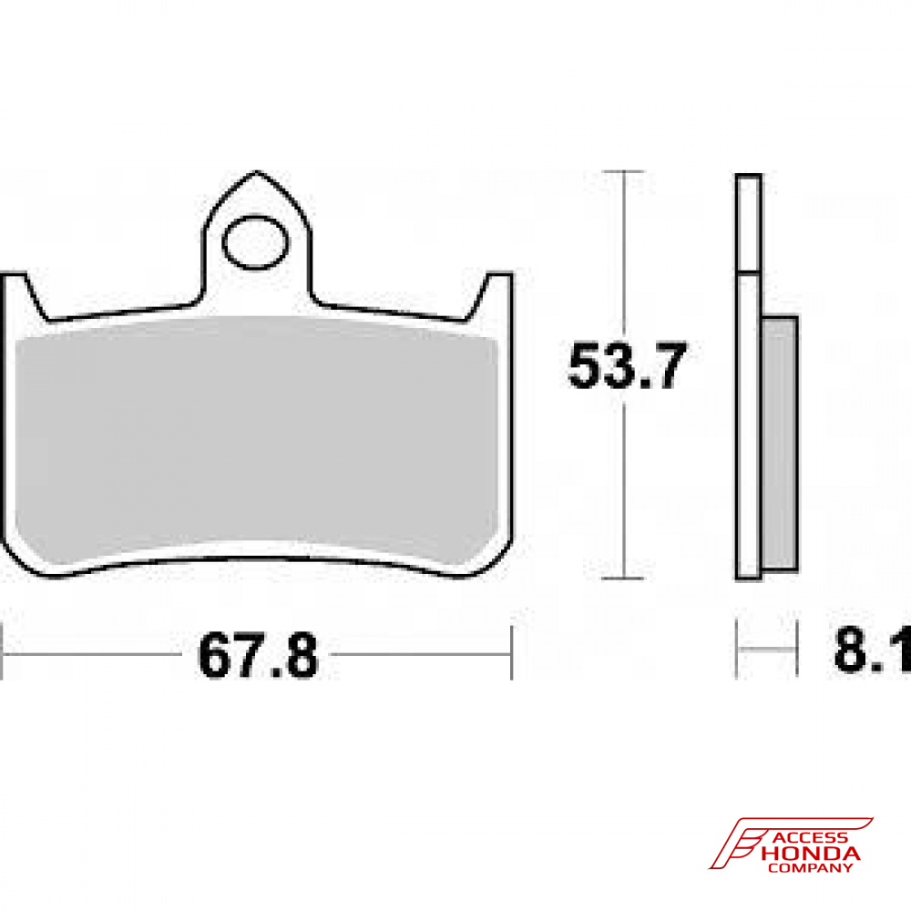 Оригинальные передние тормозные колодки для мотоцикла Honda 06455MBB016 (06455-MBB-016) Оригинальные передние тормозные колодки для мотоцикла Honda 06455MBB016 (06455-MBB-016)
