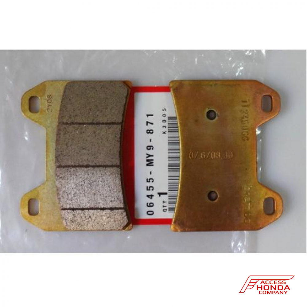 Оригинальные колодки тормозные передние для мотоцикла HONDA 06455MY9871 (06455-MY9-871) Оригинальные колодки тормозные передние для мотоцикла HONDA 06455MY9871 (06455-MY9-871)