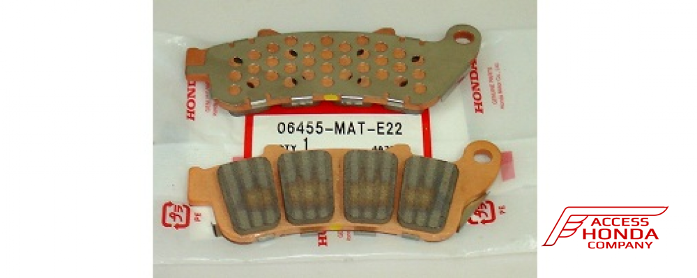 Оригинальные передние тормозные колодки для мотоцикла Honda 06455MATE22 (06455-MAT-E22) Оригинальные передние тормозные колодки для мотоцикла Honda 06455MATE22 (06455-MAT-E22)