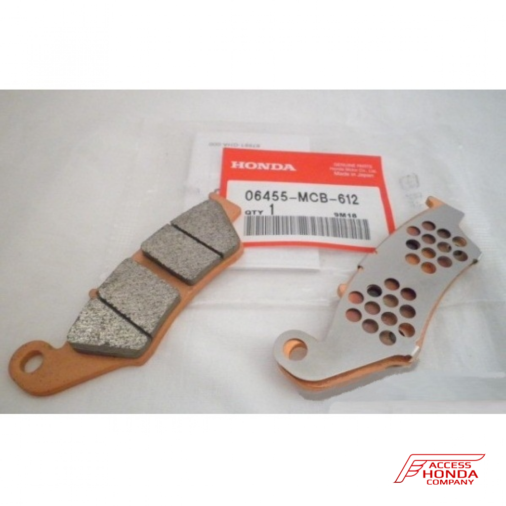 Оригинальные колодки тормозные передние для мотоцикла HONDA 06455MCB612 (06455-MCB-612) Оригинальные колодки тормозные передние для мотоцикла HONDA 06455MCB612 (06455-MCB-612)
