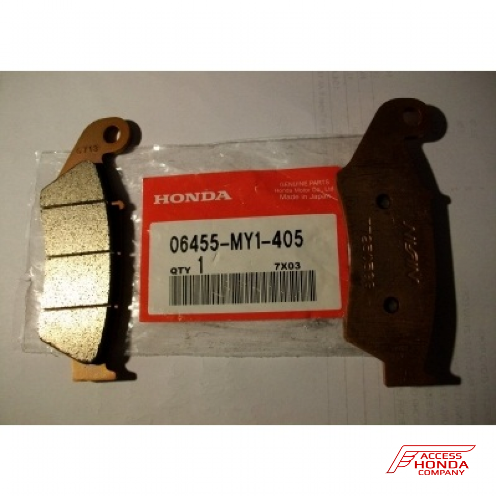 Оригинальные колодки тормозные передние для мотоцикла HONDA 06455MY1405 (06455-MY1-405) Оригинальные колодки тормозные передние для мотоцикла HONDA 06455MY1405 (06455-MY1-405)